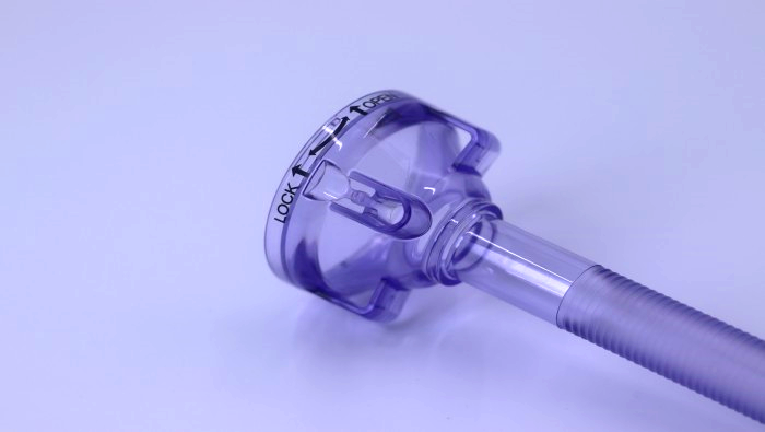 Fitur desain dan keuntungan dari benang anti-slip untuk alat tusukan trocar sekali pakai.